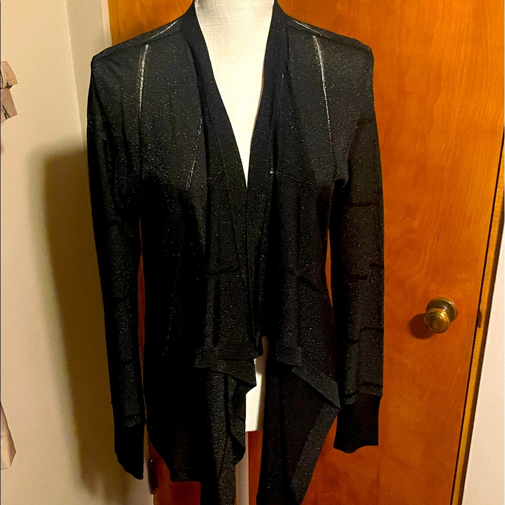 CACHE Lightweight Black Dress Cardigan